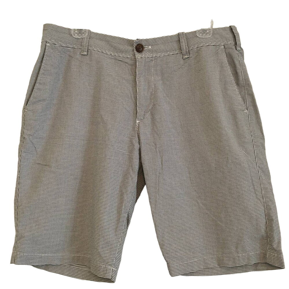 Express Classic Fit Size 30 Black & White Gingham Golf Shorts